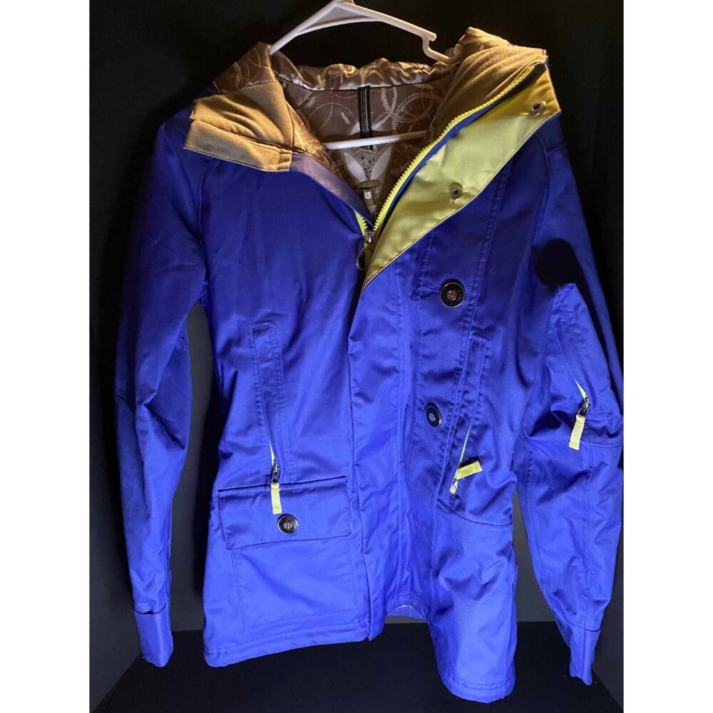 Burton Dry Ride Ski Coat Winter Snowboard Hooded Jacket Blue Womens S Shop Girl